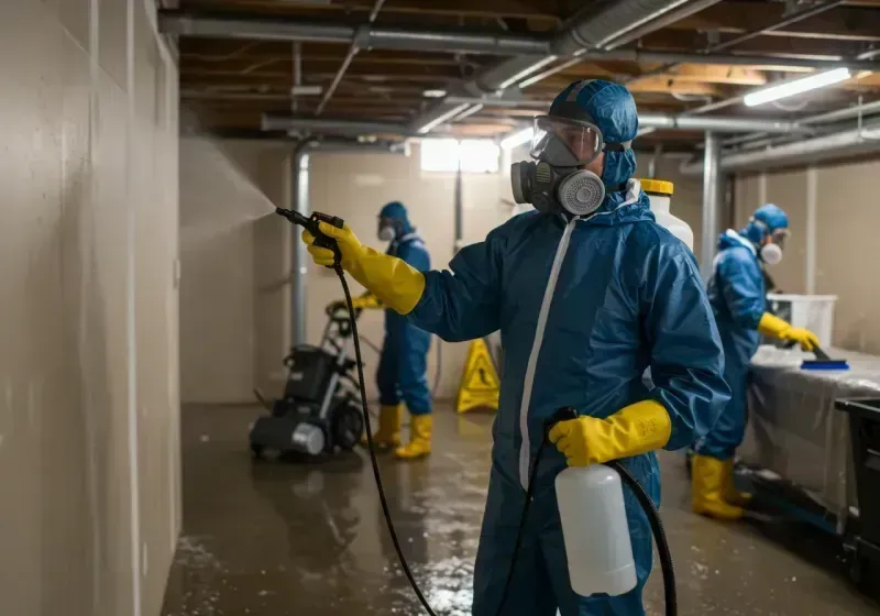 Basement Sanitization and Antimicrobial Treatment process in Syracuse, KS